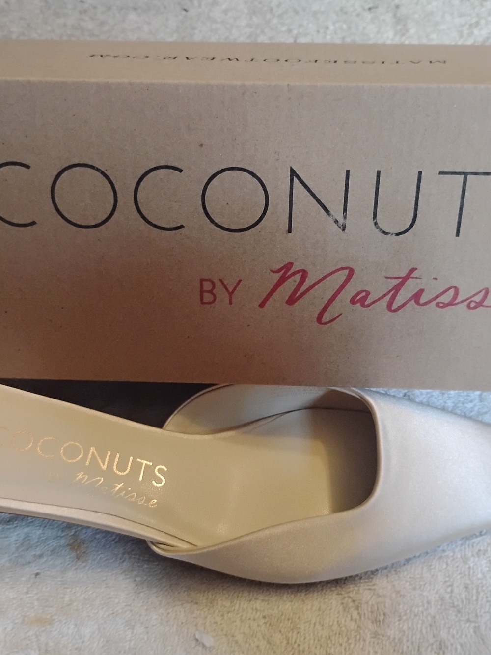Coconuts by Matisse Women's Satin Slip-On Heels in Champagne
